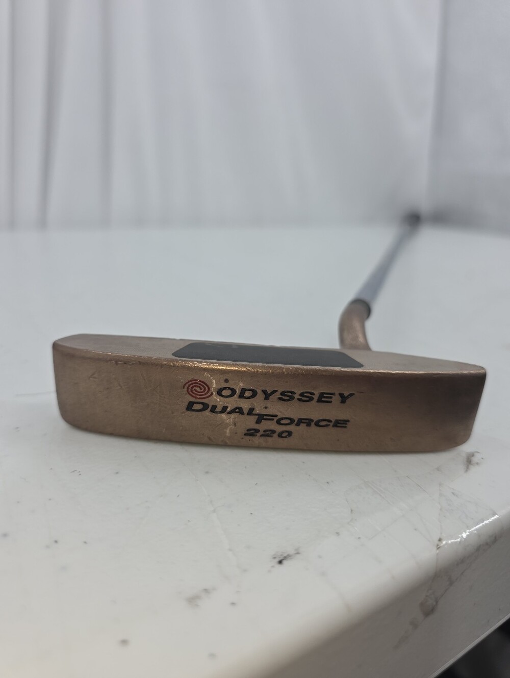Odyssey Dual Force 220 Brass Putter Stronomic Steel Shaft Right Hand 35"